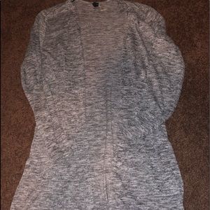 H&M DIVIDED HEATHER GRAY OPEN CARDIGAN
